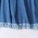 Denim skirt Spring and Autumn New Foreign Trade Women's Fashion Age-reducing Natural Waist Zipper Furted Tassel Skirt 30093
