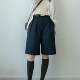 White new product spring and summer loose work pinch pants Japanese cotton literary casual Bermuda shorts for women