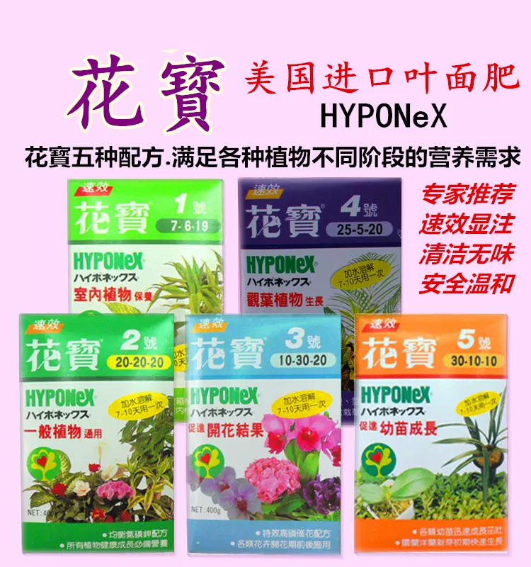 花寶號多肉石斛蘭花肥料美國花寶葉麪肥盆栽植物通用花肥