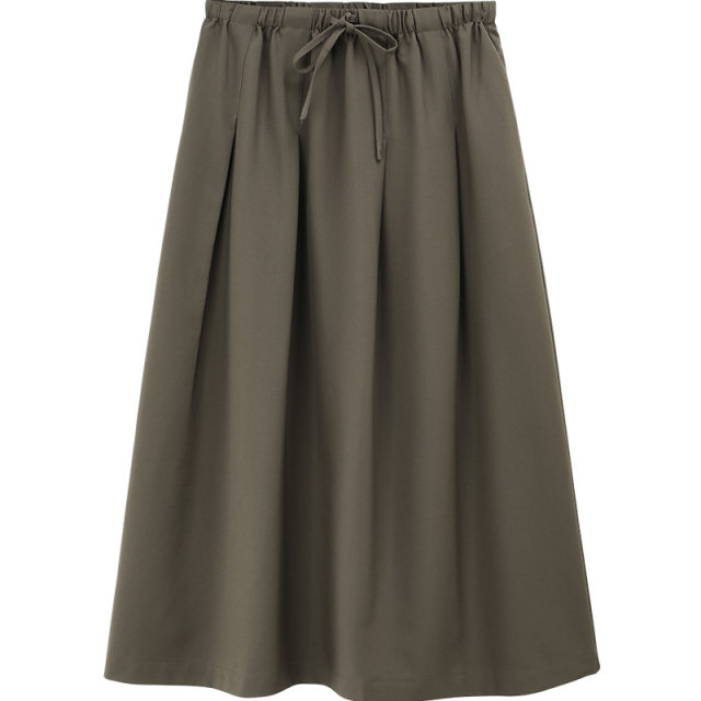 gcrues skirt for women in spring and autumn medium length 2025 new style cover hips to make them look slim A-line pleated skirt for spring and autumn medium skirt