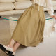 gcrues skirt for women in spring and autumn mid-length 2025 new style covers hips and makes them look slim A-line spring and autumn pleated skirt for mid-skirt for mid-skirt for mid-skirt for mid-skirt for mid-skirt for hips.