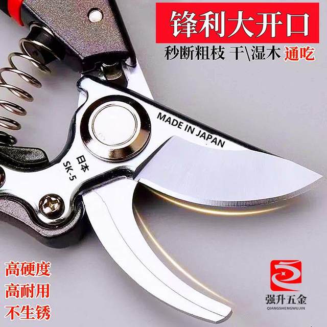 Original Japanese SK5 large scissors, large size, powerful pruning, expensive scissors, tree and gardening scissors