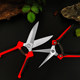 Horticultural scissors picking, scissors, round head scissors, cutting stainless steel Luo Ding new scissors scallion special
