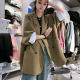 European-style casual suit jacket for women in spring and autumn 2025 new loose and fashionable mid-length double-breasted suit