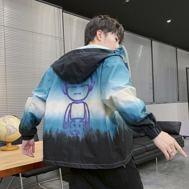 Jacket Men's Spring and Autumn Korean Edition Trending Jacket Ins Tide Brand Handsome Student Grace Handsome Casual Fast Full Trunk
