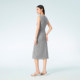 OVV spring and summer hot selling women's clothing simple and atmospheric stretch H-shaped classic round neck casual sleeveless dress