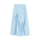 Lace-up bow skirt for women in summer new style design A-line mid-length skirt casual loose big umbrella skirt