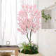 Simulation romantic cherry blossom simulation green plant living room decoration bionic plant home decoration cherry blossoms plastic cherry blossoms
