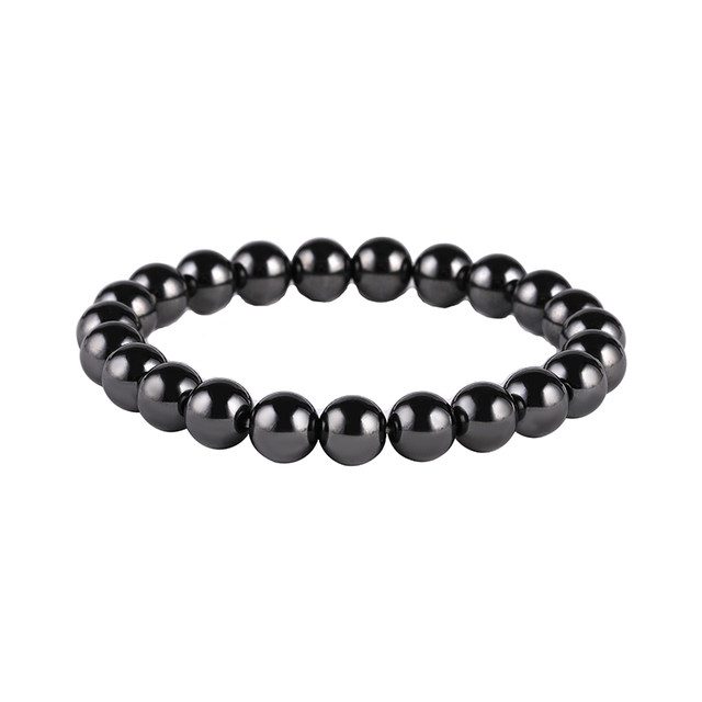 Magnetic therapy health care cervical vertebra magnet bracelet magnetic black gallstone bracelet for men and women to help sleep and anti-fatigue couples magnetic bracelets