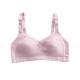 Full-cotton large-size bra thin style for developmental girls without sponges, middle-aged and elderly mothers without steel ring bra soft