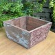 Foreign trade orphan American country style retro old wooden square bucket basin with blackboard on one side