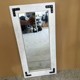 Promotional foreign trade original American retro distressed wooden frame rectangular wall-mounted decorative mirror 31*62cm
