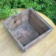 Foreign trade orphan American country style retro old wooden square bucket basin with blackboard on one side