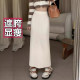 Large size thickened half -body skirt women's one -step skirt skirt skirt knitted hip skirt skirt long skirt fat mm spring and autumn and winter