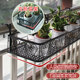 Flower stand, balcony suspension guardrail window sill flower pot, flower pot hanging flower pot, flower pot, polygonal flesh -and -ferrous iron rack