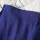 Rare limited blue cracked fragrant cloud sash skirt retro literary elastic waist straight slit one-step skirt for women
