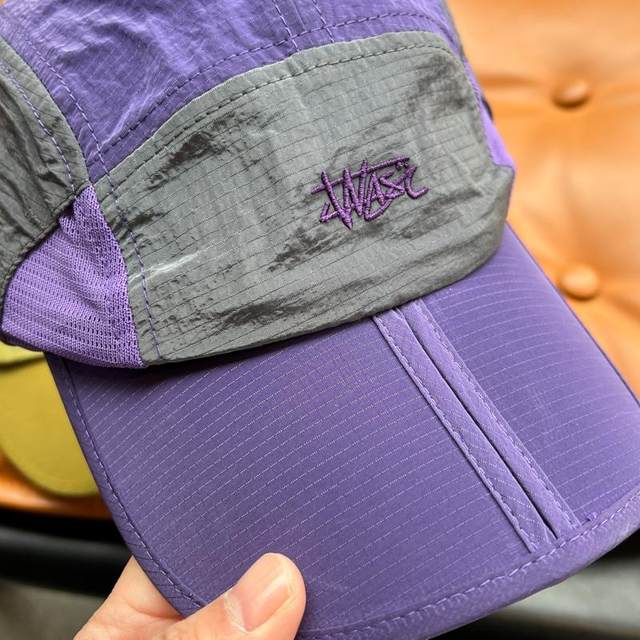 Quick-drying foldable storage portable baseball cap for women color-blocking outdoor drawstring waterproof sun protection baseball cap for men