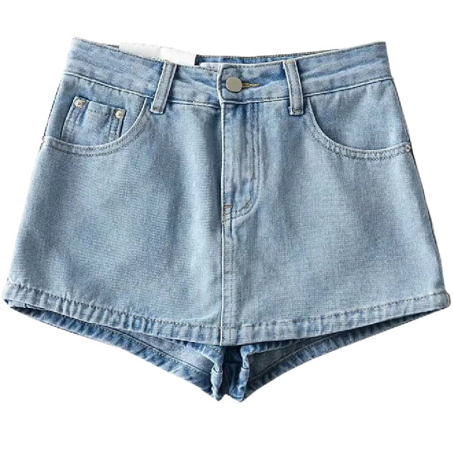 wsstudios European and American style retro old denim skirt women's A-line high-waisted hot girl hip-proof short skirt