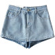 wsstudios European and American style retro old denim skirt women's A-line high-waisted hot girl hip-proof short skirt