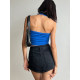wsstudios European and American style retro old denim skirt women's A-line high-waisted hot girl hip-proof short skirt