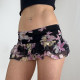 SWEETOWN Retro Floral High Saturation Print Mesh Short Skirt Sweet Hot Girls Floral Mini Cake Skirt Summer