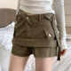Retro high-waist denim skirt and short skirt for women autumn design hot girl tight A-line hip-pack work skirt
