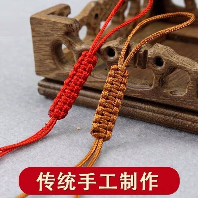 Pure hand-woven teapot rope purple clay pot lid tied pot rope anti-falling tied pot rope Kung Fu tea ceremony pot rope