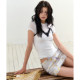 AGAM small fresh printed fake two-piece skirt pants sweet and spicy niche floral hip A-line miniskirt skirt