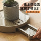 Invisible mobile pulley flower pot base tray plastic thickened universal wheel plant green plant water connection tray flower dish bottom bracket