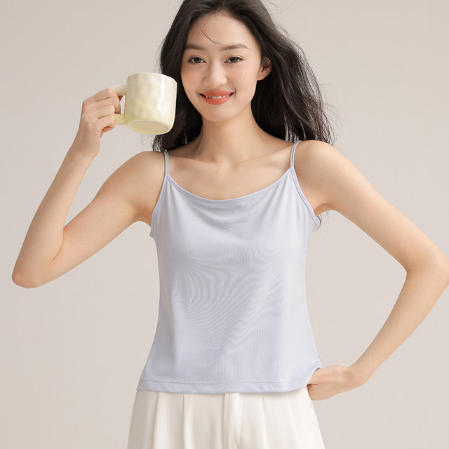 100 Modal small suspender vest for women in summer thin inner wear anti-exposure beautiful back slimming base shirt