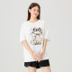 Quick Fish Loose Short Sleeve T-shirt for Women 2025 Summer New versatile and fun cartoon print comfortable shoulder-falling top