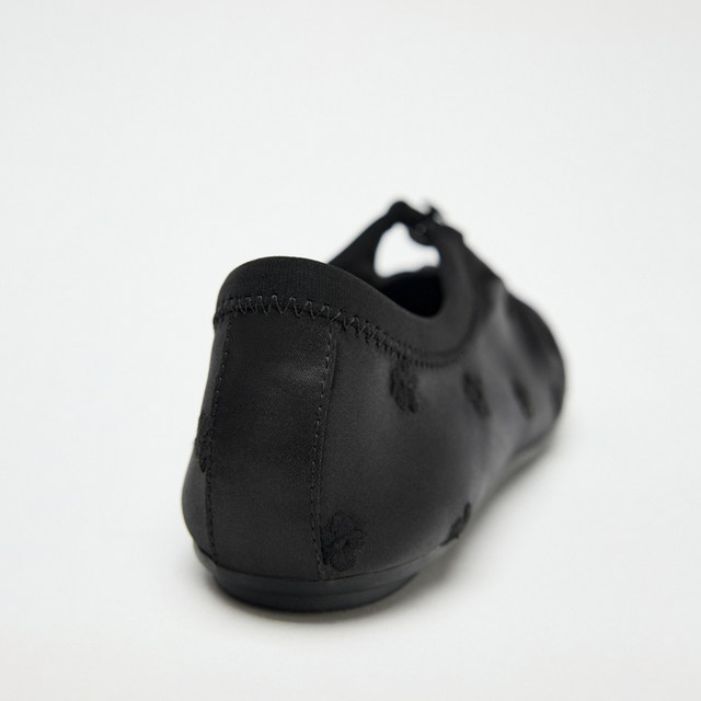 ZABA TANA Autumn and summer black single shoes for women wearing high-end shoes for women Mary Jane sports flat ballet shoes