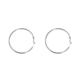Silver-colored earrings for women exaggerated large earrings 2025 new hot high-end sensation circle earrings earrings ear clips