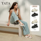 TATA He and She Casual Thick Sole Slippers Women's Sports Beach Shoes Outdoor Sandals 2025 Summer New 7G305BT5
