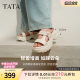 TATA He and She Casual Thick Sole Slippers Women's Sports Beach Shoes Outdoor Sandals 2025 Summer New 7G305BT5
