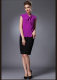 2019 summer new women's streamer-neck sleeveless shirt silk shirt OL commuter mulberry silk top workwear