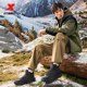Xtep Chuanxing cotton shoes men's winter large cotton plus velvet warm high-top casual shoes thick sole increased outdoor sports shoes