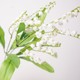 Simulated flower new single-branch lily of the valley home gardening green plant wedding set artificial plastic white bell flower