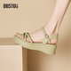 Dadong women's shoes summer 2025 new hot flat casual shoes beach shoes thick sole Roman sandals for women X3621