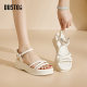 Dadong women's shoes summer 2025 new hot flat casual shoes beach shoes thick sole Roman sandals for women X3621