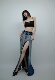 SHUISHUI ​​American street hot girl high slit denim skirt for women with niche wash and old A-line skirt