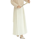 New autumn and winter women's Chinese dress, slim white skirt, new Chinese style, versatile plus pleated gauze skirt, half-body long skirt