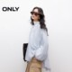 ONLY2025 summer new French lazy style Japanese solid color loose V-neck puff sleeve white chiffon shirt for women
