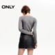 ONLY winter retro old pocket A-line slim PU short skirt skirt women 124416007

