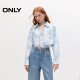 ONLY summer design sense two-piece set retro denim short long-sleeved shirt for women 124262005