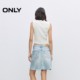 ONLY2025 summer new style personalized old breasted design makes it look slim and tall A-line short skirt denim skirt women