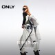 ONLY Winter 90 White Duck Down Three-proof Heat Storage Loose Long Down Jacket Women 124412023