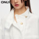 ONLY summer fashion simple drop rotator sleeve loose solid color stand collar jacket for women 124136047