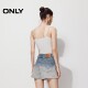 ONLY summer sweet style gradient A-line high waist skirt shorts jeans women 124243036
