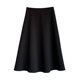 Women's 2025 Spring and Autumn Suit Skirt Mid-length One-Step Skirt Umbrella Skirt Simple Commuter Black Professional Suit Skirt
